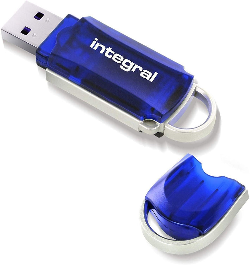 Integral 128GB  Courier USB Flash Drive Blue
