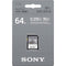 Sony 64GB E Series SDXC Card UHS-II 270MB/s