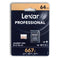 Lexar Professional 64GB MicroSDXC, U3, V30, A1, 100MB/s