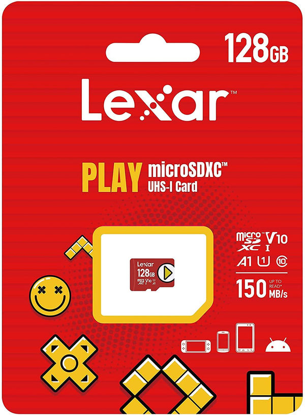 Lexar Play 128GB MicroSDXC card, V10, A1, 150MB/s